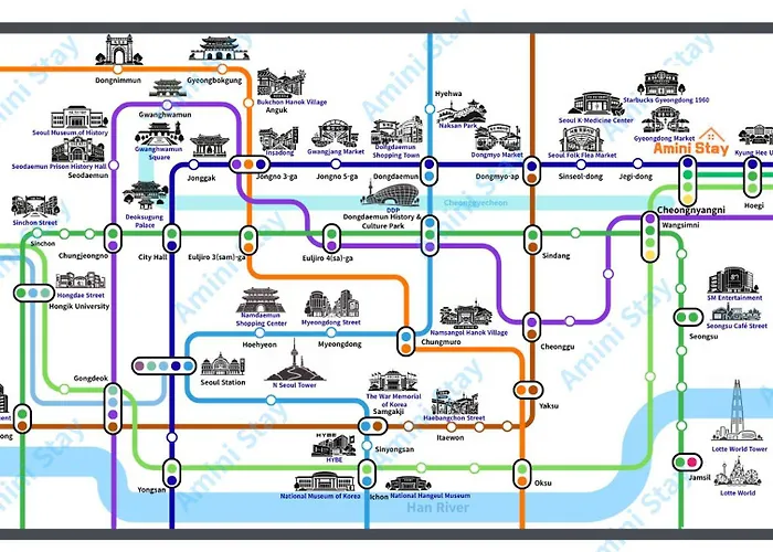 Entire Cheongnyangni Stn & Airport Bus 3min